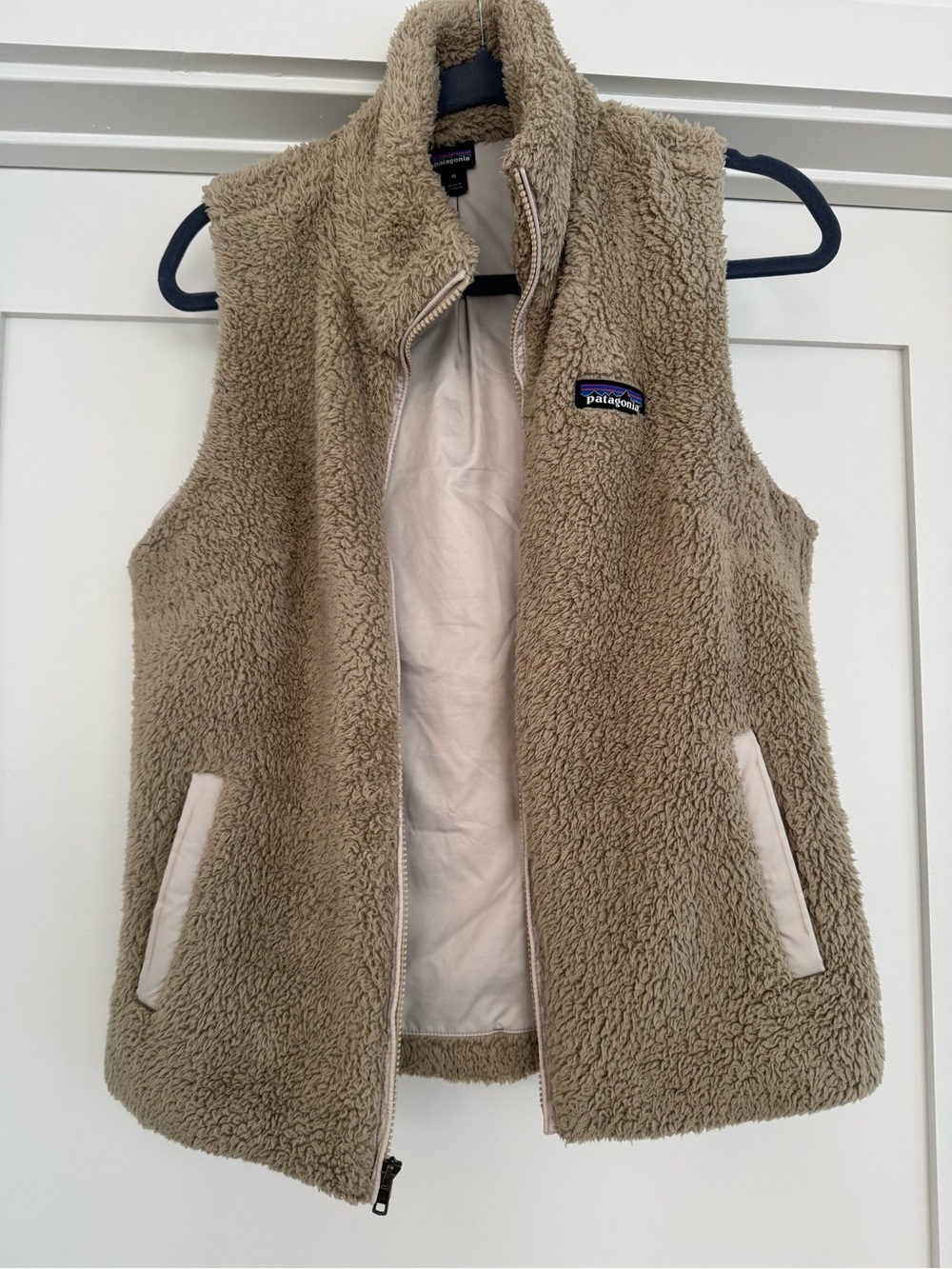 Patagonia Taupe Sherpa Fleece Vest - Picture 3 of 5